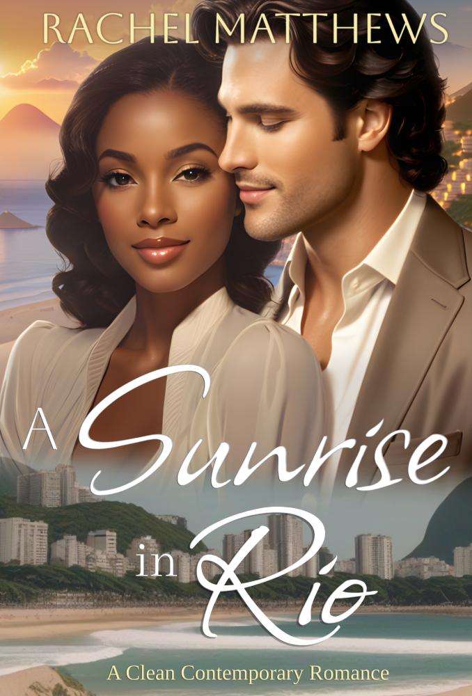 A Sunrise in Rio cover depicting the couple over a Rio landscape